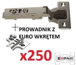 Zawias nakładany Metalla+E Hafele z ham 250kp EURO
