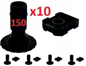 10 x Nóżka stopka Axilo od Hafele + główka H 150