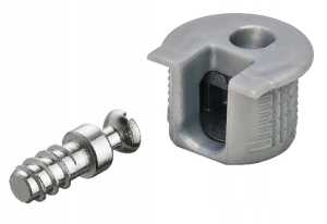 Złącze Hafele Rafix 20+trzpien Szary do 16mm 50kpl