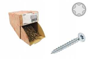 Wkręty do drewna Hafele 4,5x30 Torx Gwiazdka g.peł