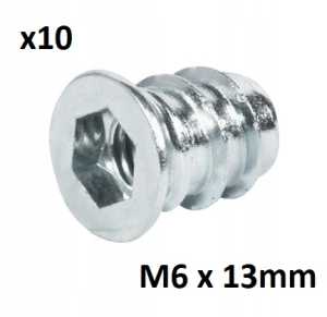 Hafele mufa wkręcana M6x13 meblowa wpustka 10 SZT.