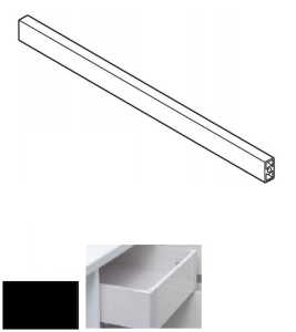 MATRIX S Slim - reling szuflady wew Czarny przedni
